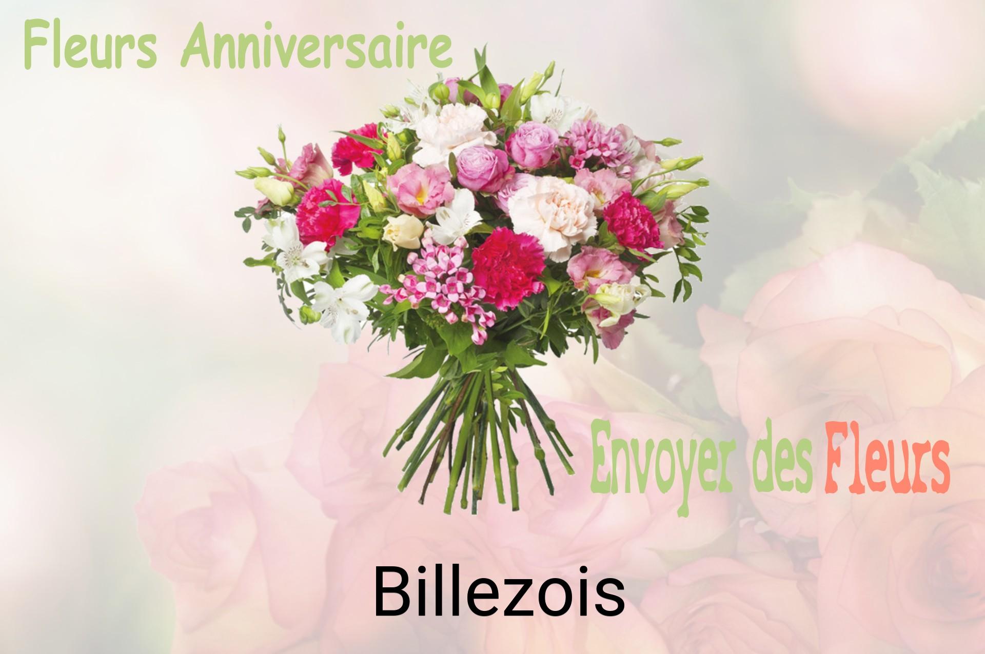 Bouquet de fleurs d’anniversaire livré à Billezois